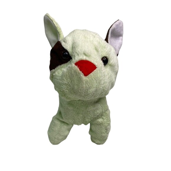 Tony Toy Brand Plush Green Spotted Brown Stuffed Animal 8" Tall - Picture 6 of 10